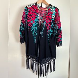 Jodifl navy print duster size M